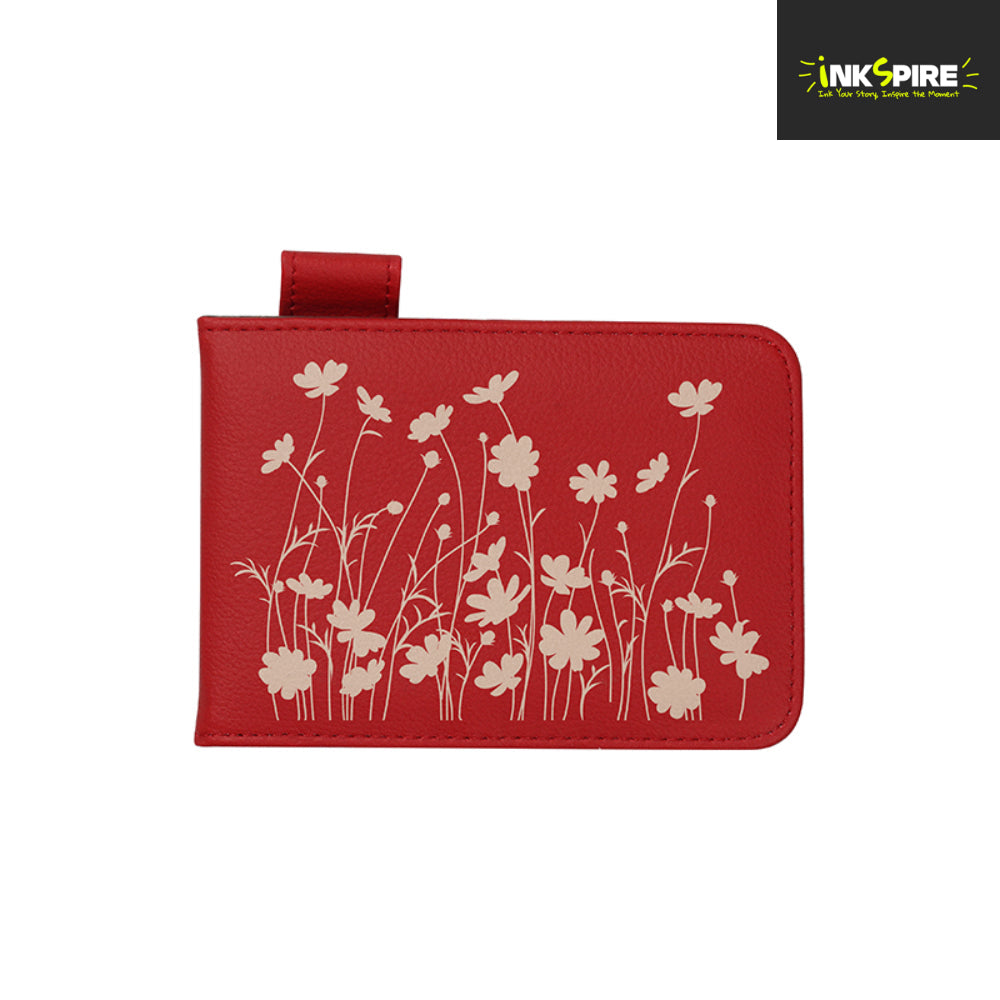 LEATHER - SMALL Notebook - 9cm x 13cm - Red