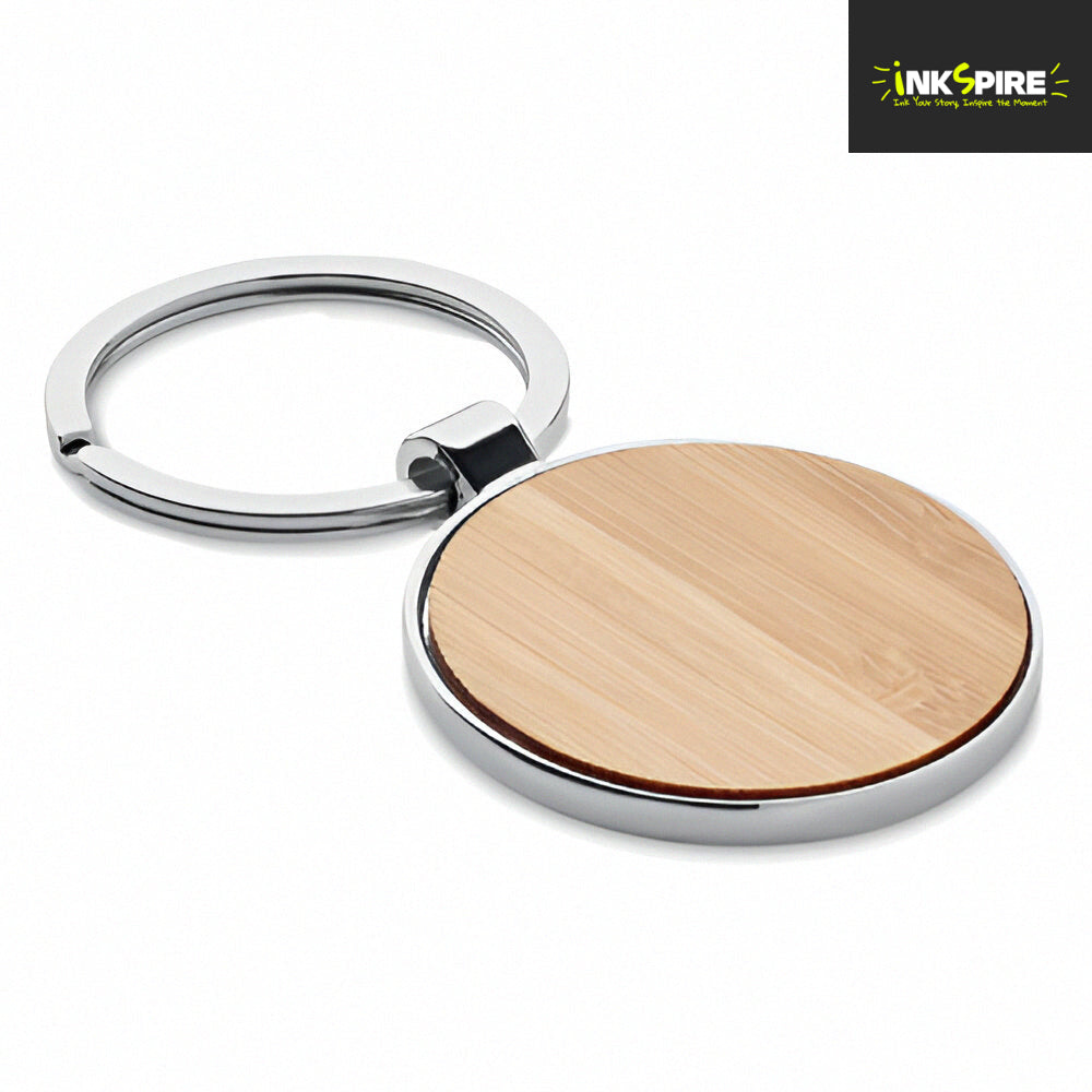 Bamboo Keyring - Round