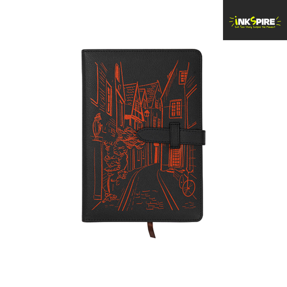 LEATHER - A5 Notebook - Black