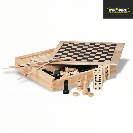 Wooden 4-in-1 Games Set