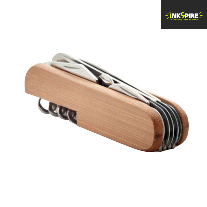 9-in-1 Bamboo Multi-Function Pocket Knife