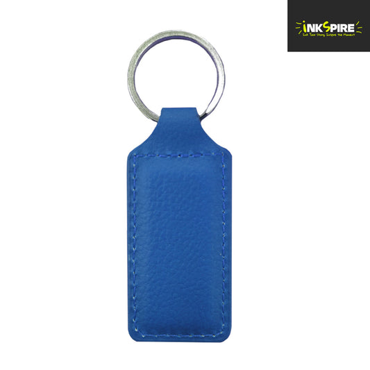 PU Leather Keyring - Rectangle -  2.6cm x 6cm