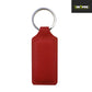 PU Leather Keyring - Rectangle -  2.6cm x 6cm