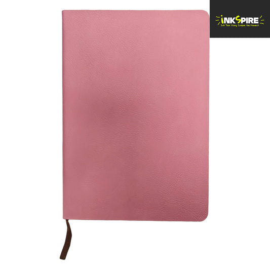 PU LEATHER - A5 Notebook - Pink