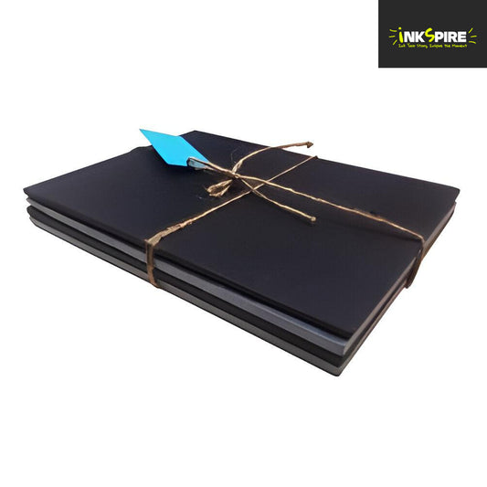 Slate Set of 4 Serving Boards 26cm x 19cm with Giftbox