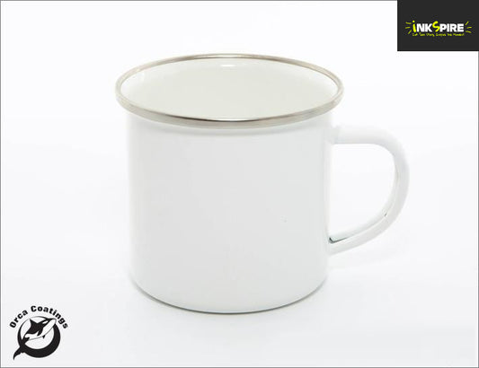 Fine Enamel 12oz Mug - White enamel