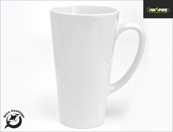Premium Tall Latte 17oz Mug - White glass