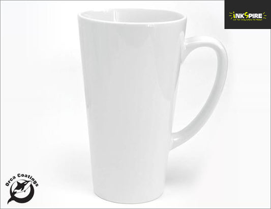 Premium Tall Latte 17oz Mug - White glass
