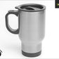 14oz Travel Mug - White stainless-steel