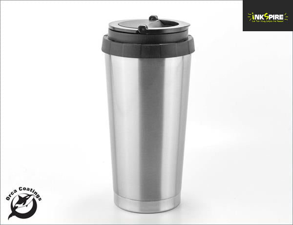 16oz Stainless Steel Thermos Cup - Silver stainless-steel
