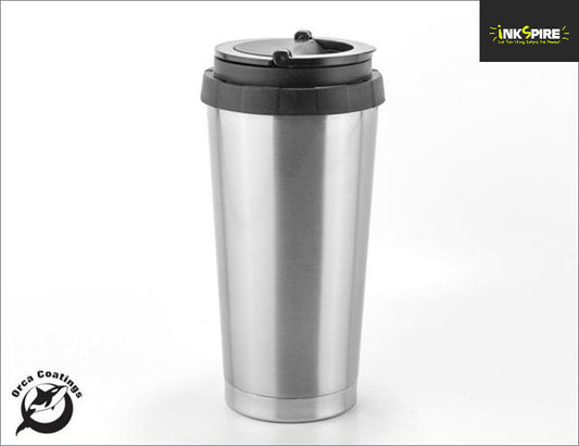 16oz Stainless Steel Thermos Cup - Silver stainless-steel