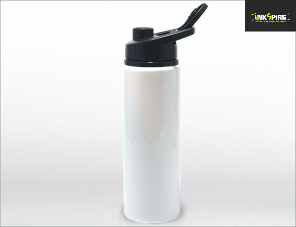 Aluminium Flip Top Bottle 750ml - White aluminium