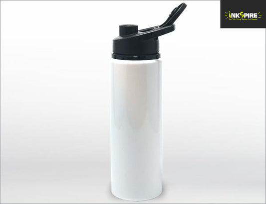 Aluminium Flip Top Bottle 750ml - White aluminium