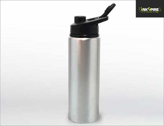 Aluminium Flip Top Bottle 750ml - Silver aluminium