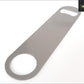 Bottle Opener Long Metal - Silver stainless-steel 174x40mm