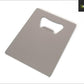 Bottle Opener Rectangular Metal - Silver stainless-steel 70x50mm