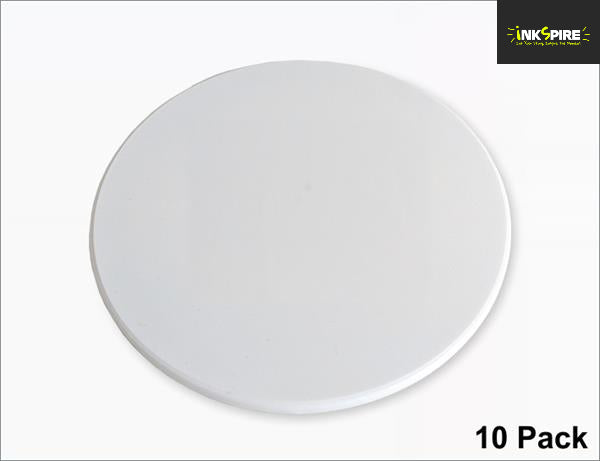 Polymer Coasters Round With Cork (10 Pack)