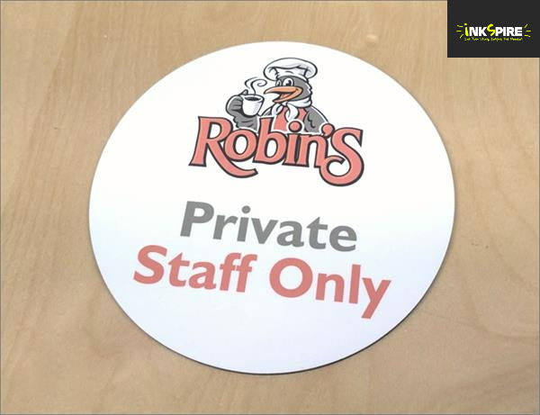 Door Sign 140mm Round